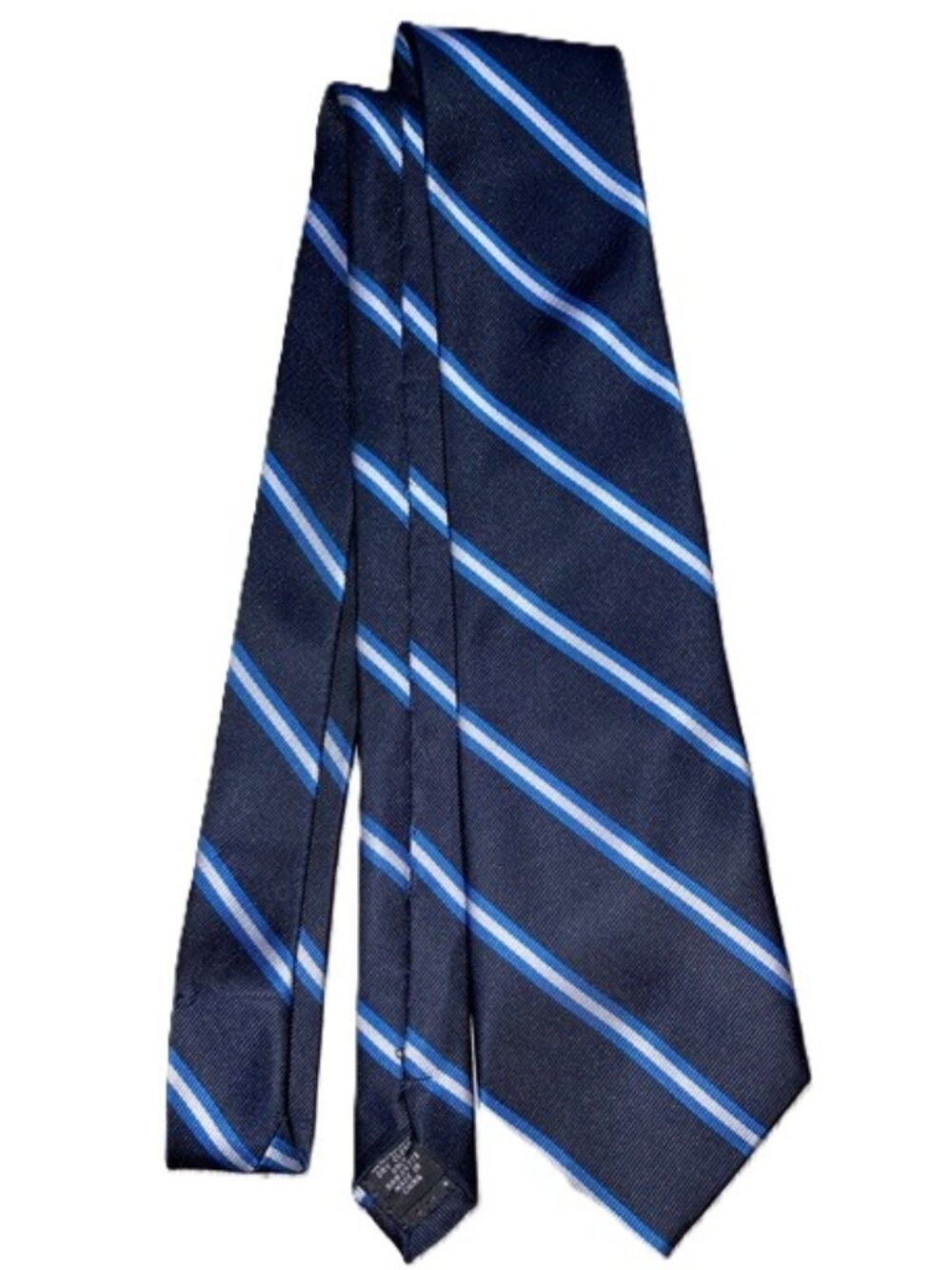 Flynn O’Hara Uniforms Classic Striped School Uniform Necktie Blue & Silver